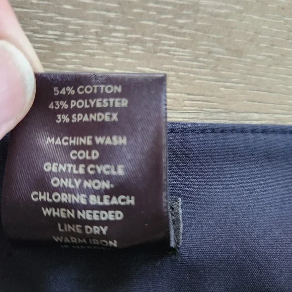 Ann Taylor Petite Curvy Dark Navy Zipper Pocket Dress Pants Women's Sz 8P Curvy - Picture 5 of 11